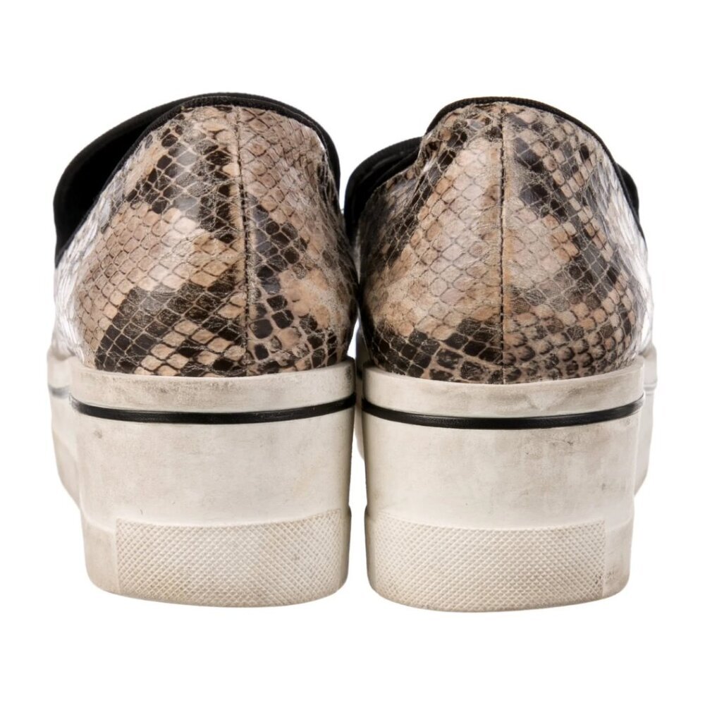 Stella McCartney Vegetarian Leather Animal Print Platform Loafers IT 37 / US 7 - Picture 5 of 6